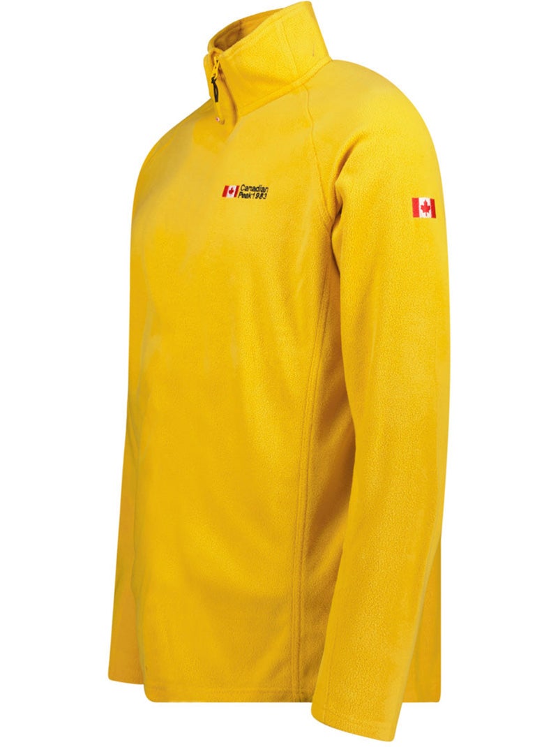 Micropile con collo zip tugeak – canadian peak Senape - Kiabi