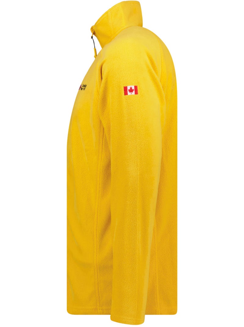 Micropile con collo zip tugeak – canadian peak Senape - Kiabi