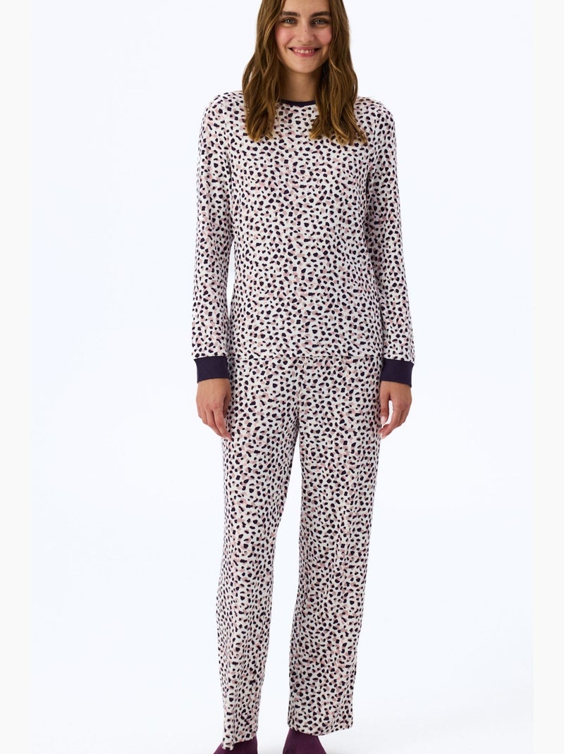 Midnight mood pantalone del pigiama stampato penti Bianco sporco - Kiabi