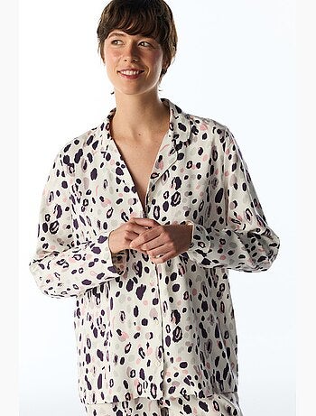 Midnight mood pigiama con camicia e pantaloni a maniche lunghe penti