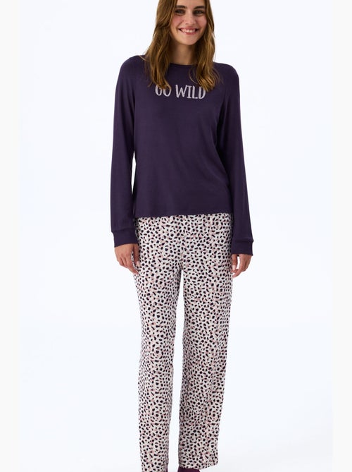 Midnight mood top pigiama a maniche lunghe con stampa slogan penti - Kiabi Midnight mood top pigiama a maniche lunghe con stampa slogan penti - Kiabi