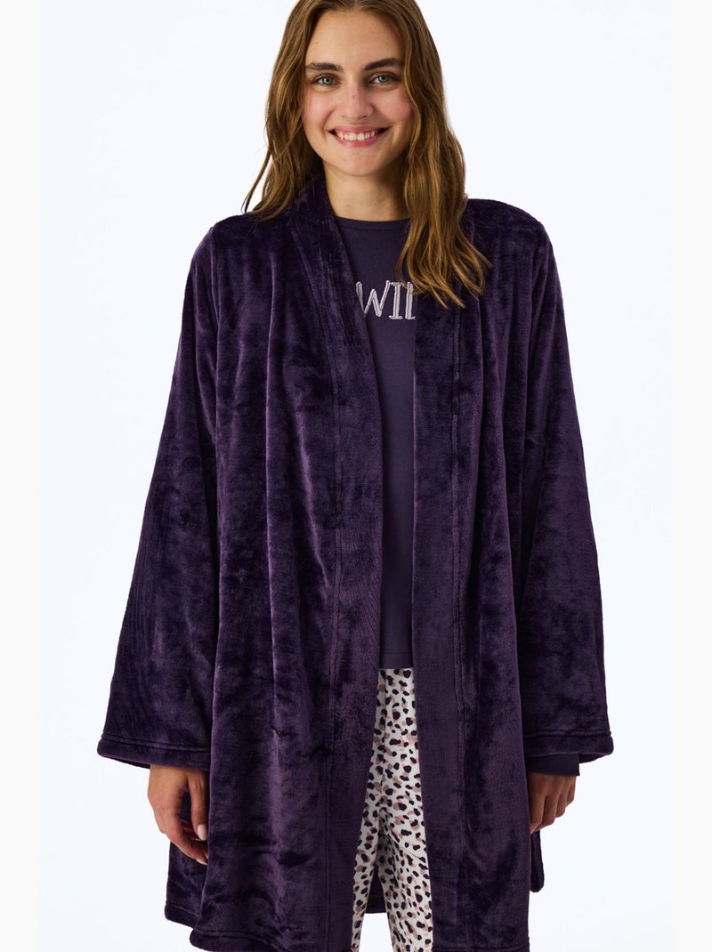 Midnight mood vestaglia a maniche lunghe penti Viola - Kiabi