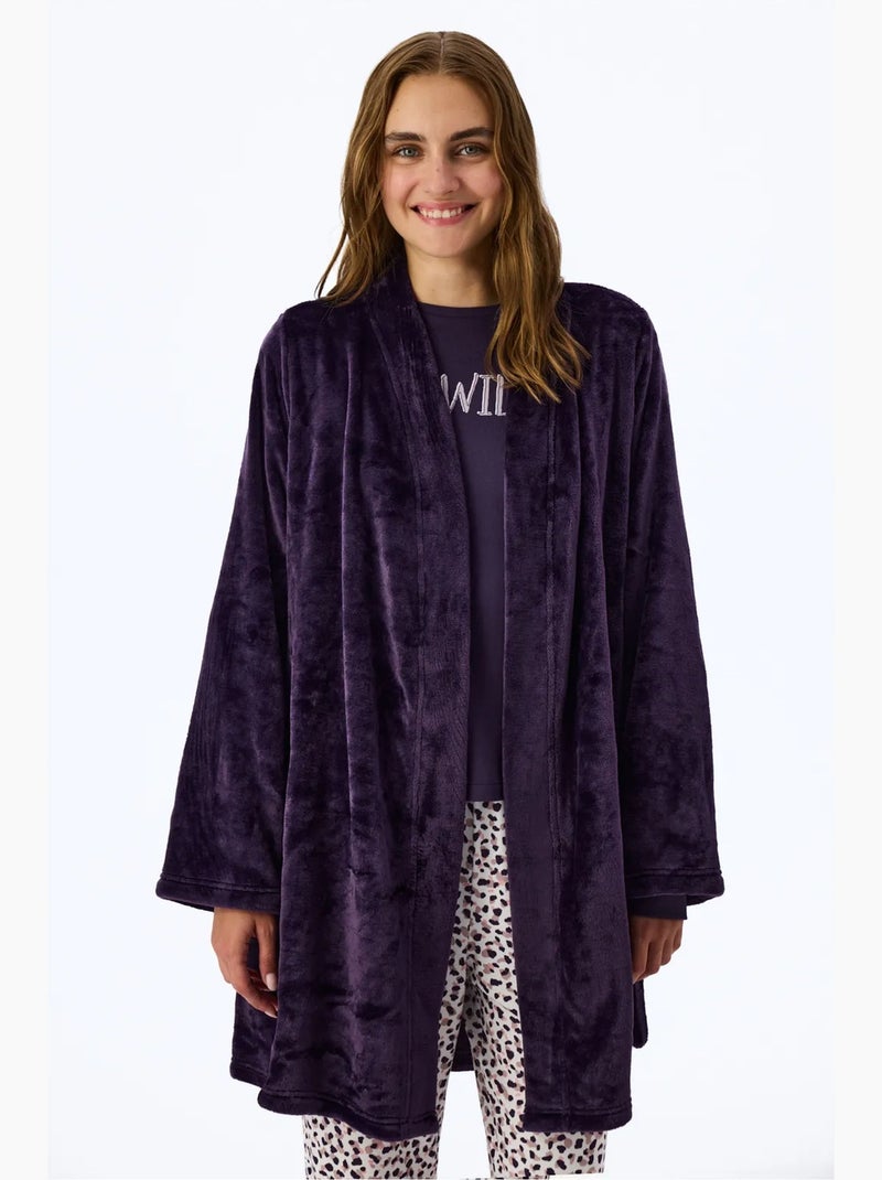 Midnight mood vestaglia a maniche lunghe penti Viola - Kiabi