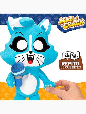 Mikecrack gatto ufficiale di peluche akela "canto e ripeto quello che dici".