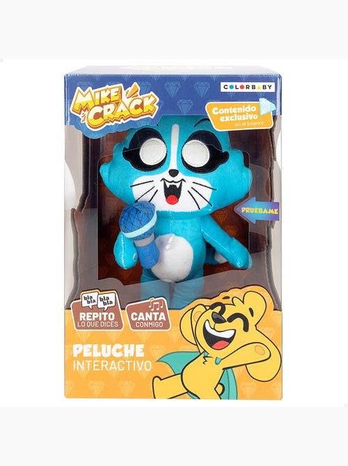 Mikecrack gatto ufficiale di peluche akela "canto e ripeto quello che dici". - Kiabi