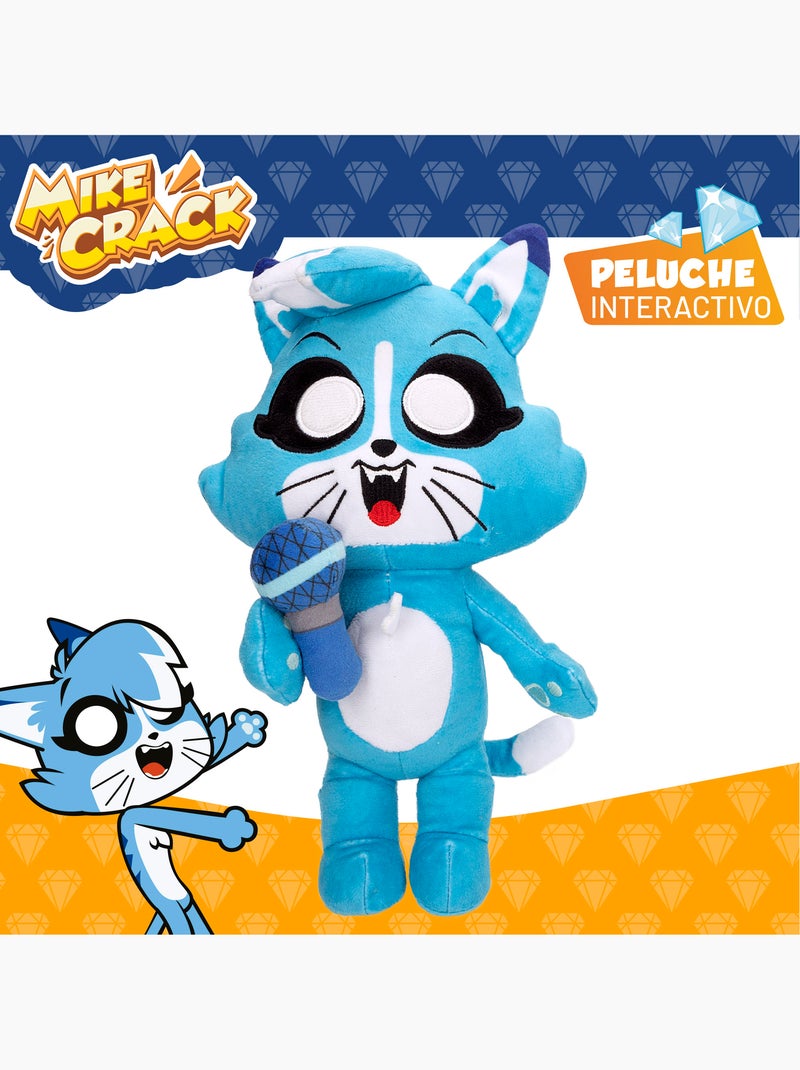 Mikecrack gatto ufficiale di peluche akela "canto e ripeto quello che dici". Multicolore - Kiabi