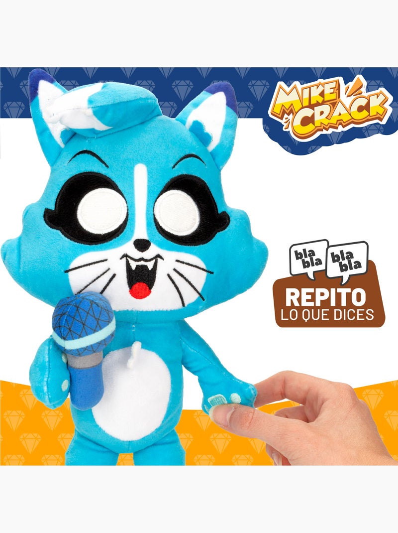 Mikecrack gatto ufficiale di peluche akela "canto e ripeto quello che dici". Multicolore - Kiabi