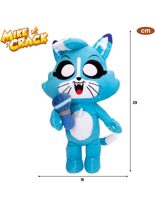 Mikecrack gatto ufficiale di peluche akela "canto e ripeto quello che dici". - Kiabi