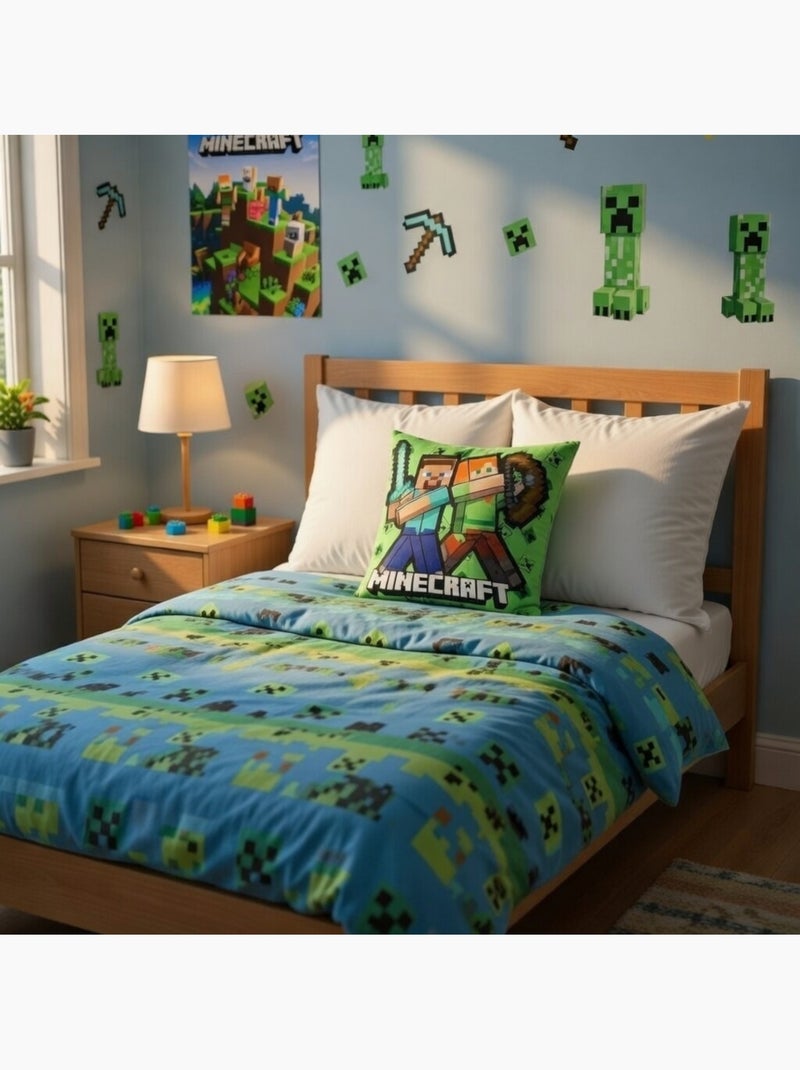 Minecraft - Cuscino bambino Verde - Kiabi