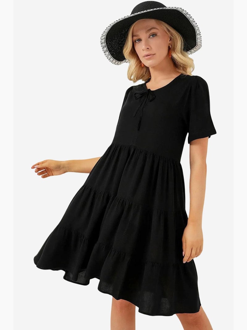 Mini abito a maniche corte bdart Nero - Kiabi