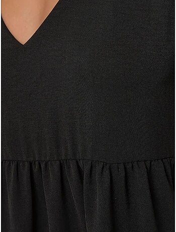 Mini abito a trapezio con scollo a V