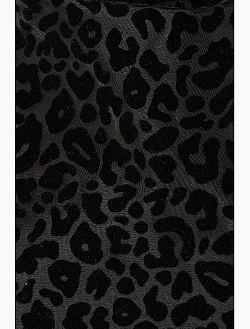 Mini abito aderente con stampa leopardata hiccup