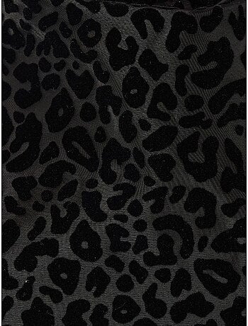 Mini abito aderente con stampa leopardata
