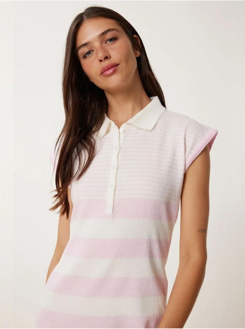 Mini abito bodycon in maglia a righe istanbul - Kiabi