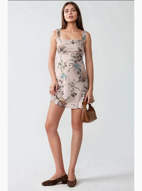Mini abito bodycon stampato con scollo quadrato hiccup - Kiabi Mini abito bodycon stampato con scollo quadrato hiccup - Kiabi