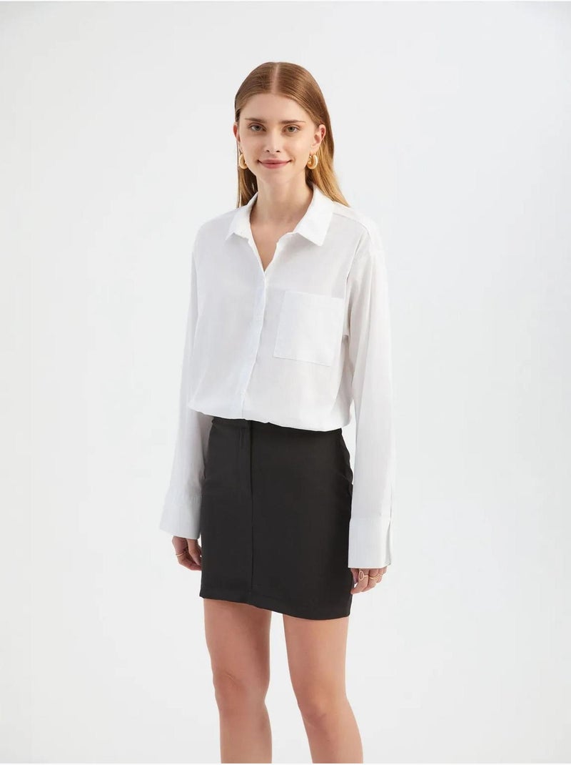 Mini abito-camicia combinato hiccup Nero - Kiabi