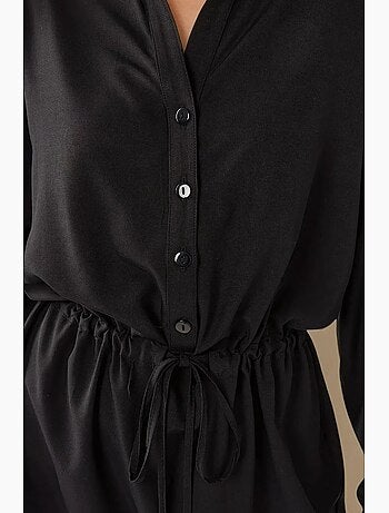 Mini abito-camicia in viscosa relax fit hiccup
