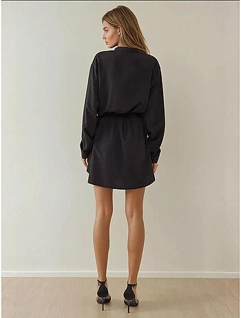 Mini abito-camicia in viscosa relax fit hiccup