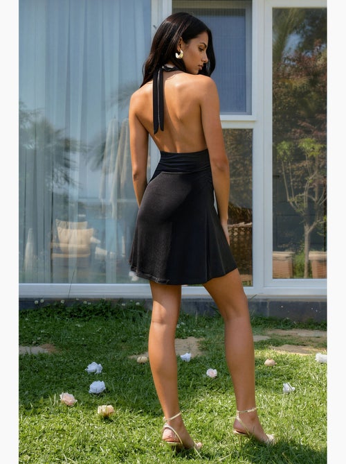 Mini abito con colletto halter hiccup - Kiabi Mini abito con colletto halter hiccup - Kiabi