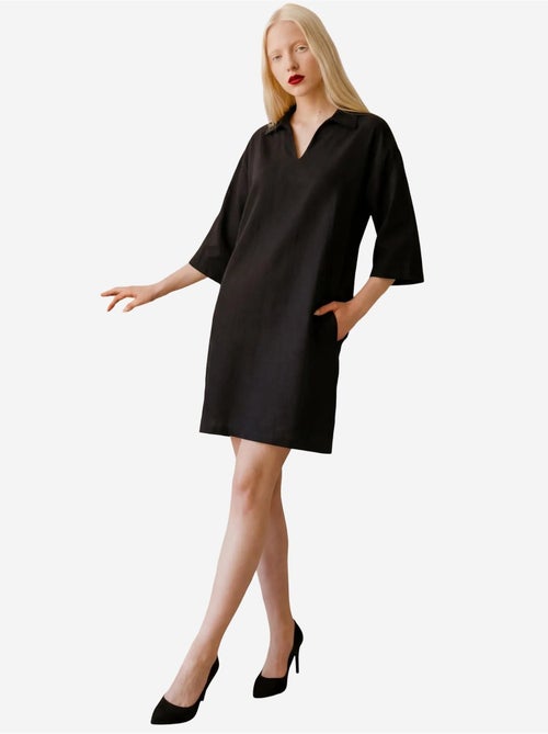 Mini abito con colletto polo e maniche a tre quarti my fashion - Kiabi