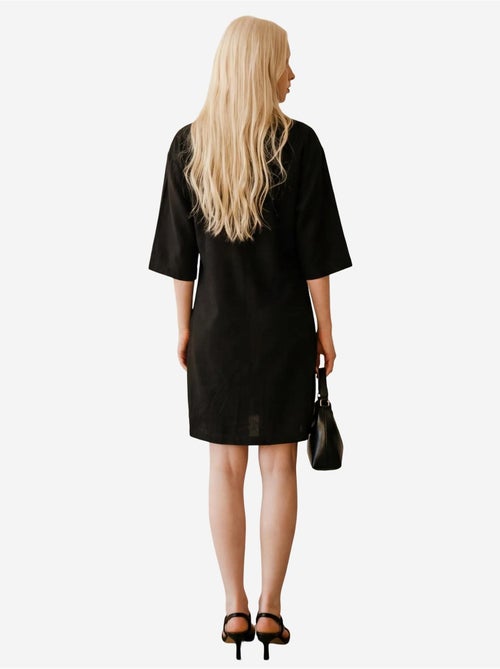 Mini abito con colletto polo e maniche a tre quarti my fashion - Kiabi