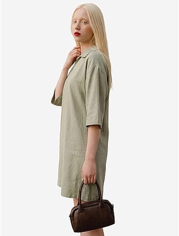 Mini abito con colletto polo e maniche a tre quarti my fashion