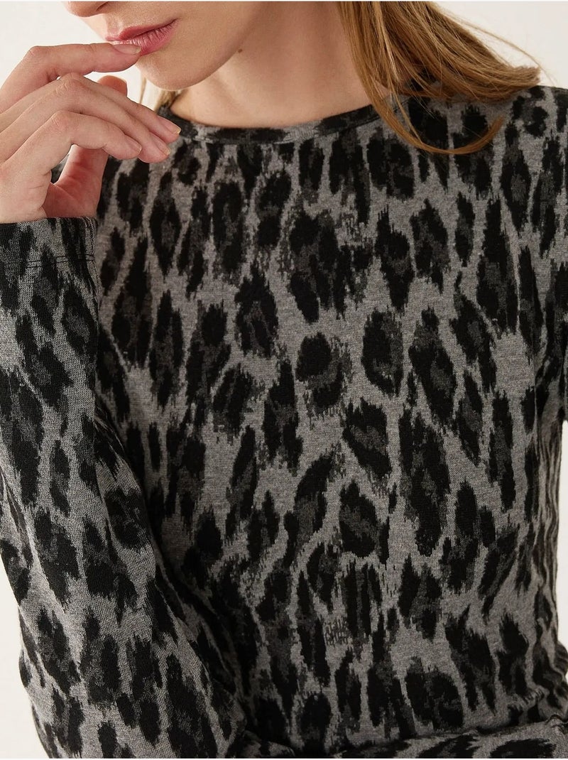 Mini abito con stampa animalier hiccup Multicolore - Kiabi