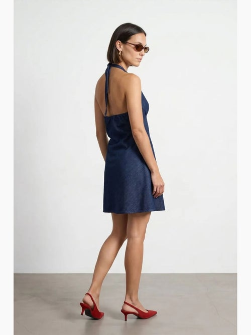 Mini abito halter in denim di cotone dilvin - Kiabi Mini abito halter in denim di cotone dilvin - Kiabi