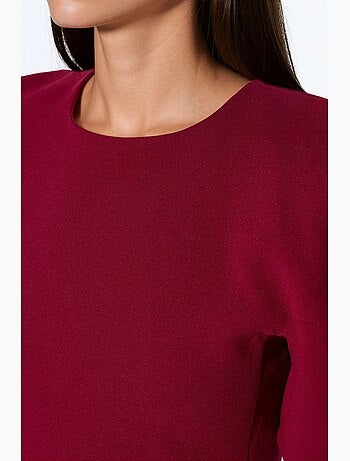 Mini abito in crepe con tasca e cerniera busem