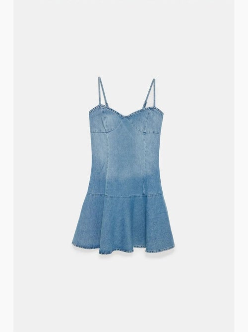 Mini abito in denim senza maniche dilvin - Kiabi Mini abito in denim senza maniche dilvin - Kiabi
