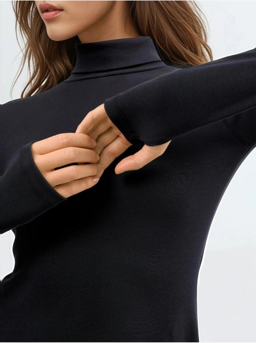 Mini abito in jersey con collo alto busem - Kiabi Mini abito in jersey con collo alto busem - Kiabi