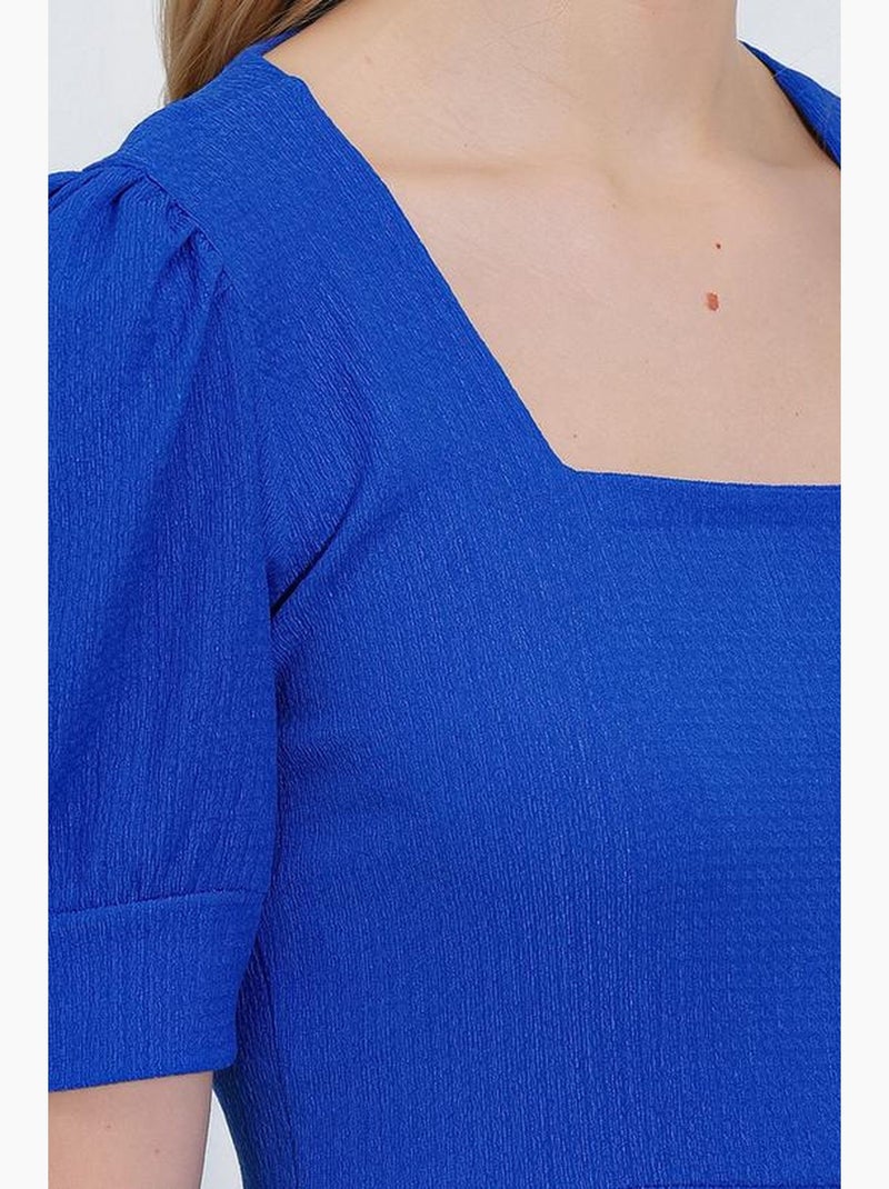 Mini abito in maglia con scollo quadrato in palissandro bdart Blu cobalto - Kiabi