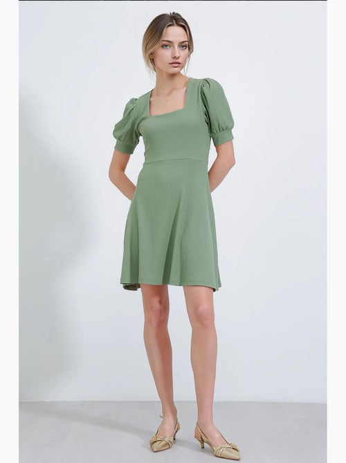Mini abito in maglia con scollo quadrato in palissandro bdart - Kiabi