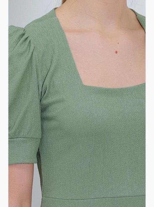 Mini abito in maglia con scollo quadrato in palissandro bdart - Kiabi
