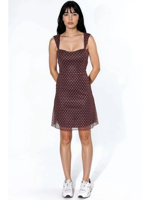 Mini abito in tulle a pois con colletto a cuore hiccup - Kiabi
