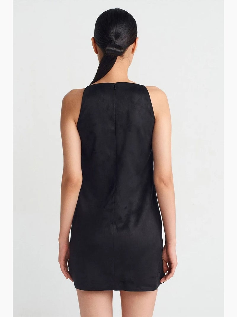 Mini abito senza maniche con zip dilvin Nero - Kiabi