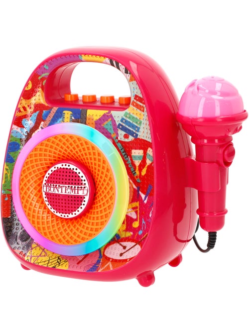 Mini altoparlante wireless con microfono e luci bontempi - Kiabi Mini altoparlante wireless con microfono e luci bontempi - Kiabi