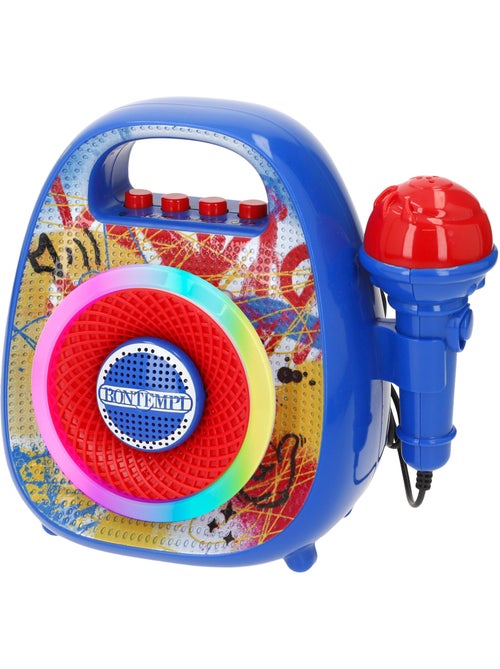 Mini altoparlante wireless con microfono e luci bontempi - Kiabi Mini altoparlante wireless con microfono e luci bontempi - Kiabi