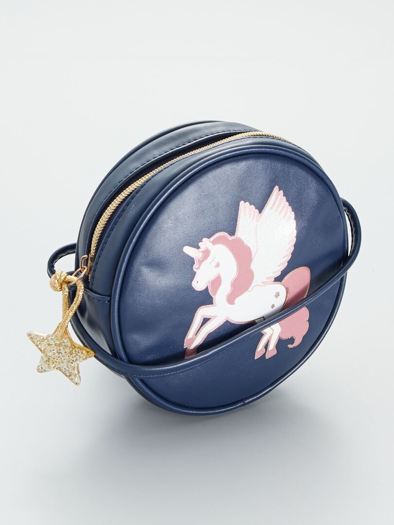 Mini borsa rotonda con unicorno - BLU - Kiabi - 8.00€