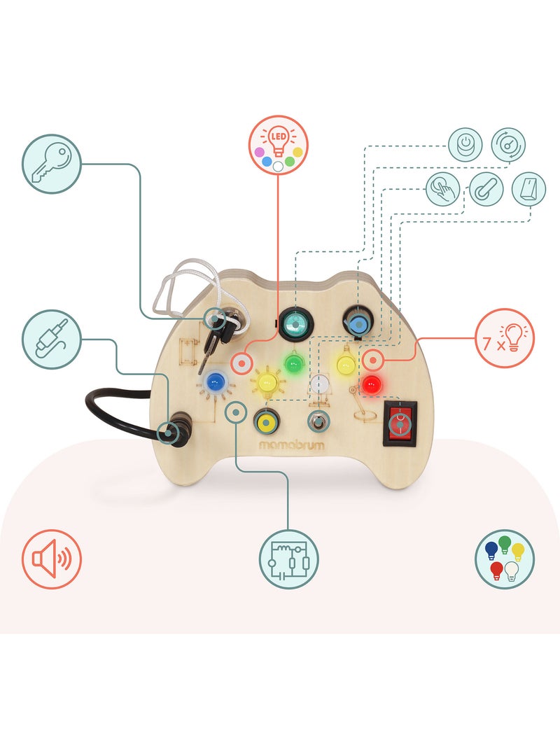 Mini busy board in legno controller gioco con led mamabrum N/D - Kiabi