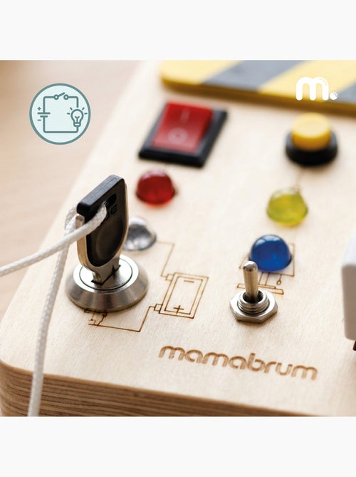 Mini busy board in legno quadro elettrico con led mamabrum - Kiabi Mini busy board in legno quadro elettrico con led mamabrum - Kiabi