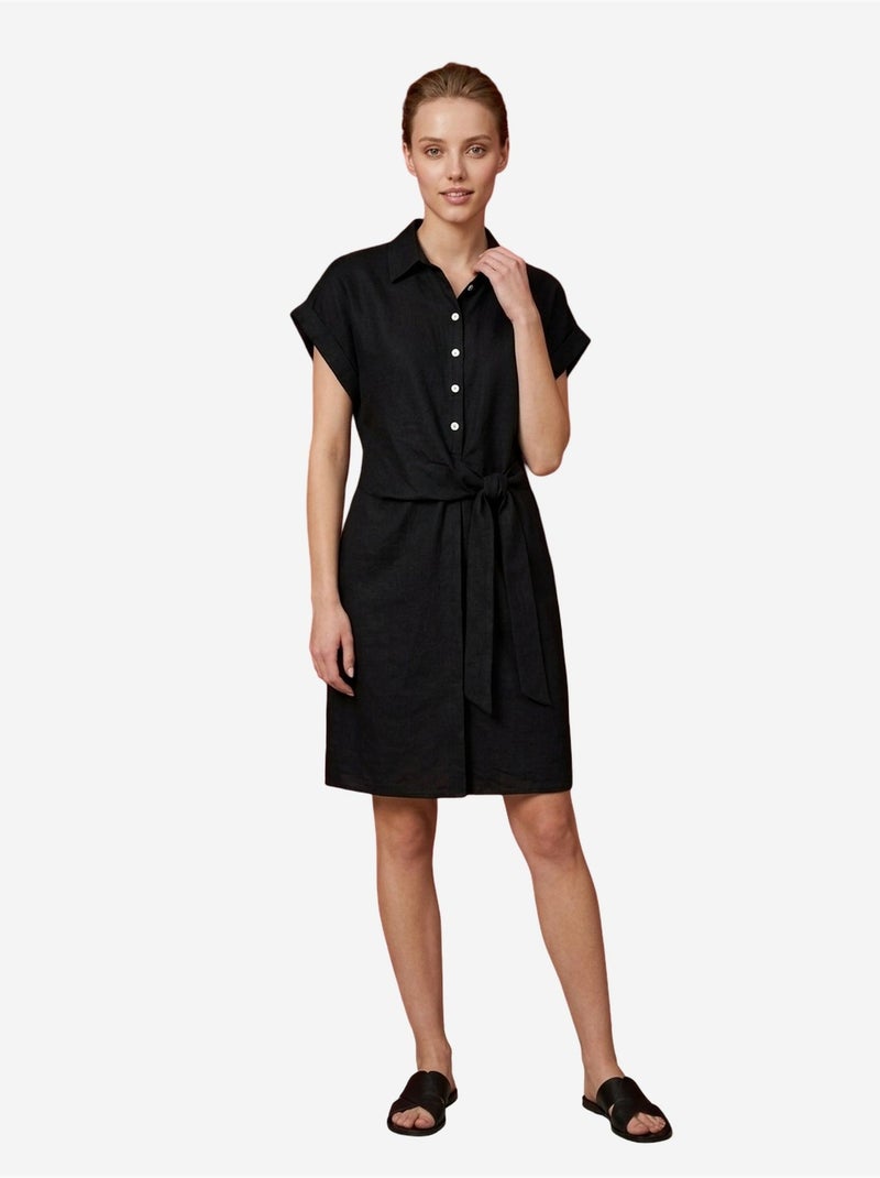 Mini chemisier in popeline di cotone my fashion Nero - Kiabi
