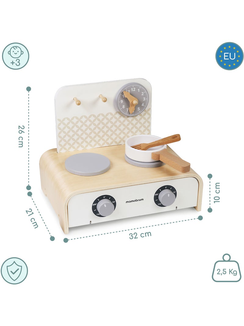 Mini cucina legno pieghevole bambini 32x21cm pentole accessori mamabrum N/D - Kiabi