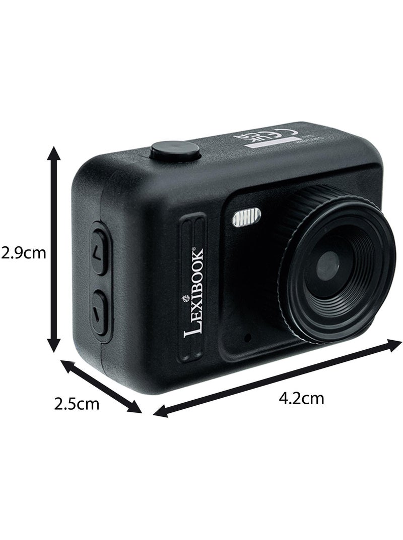 Mini fotocamera digitale portachiavi Black con memoria Flash integrata Nero - Kiabi