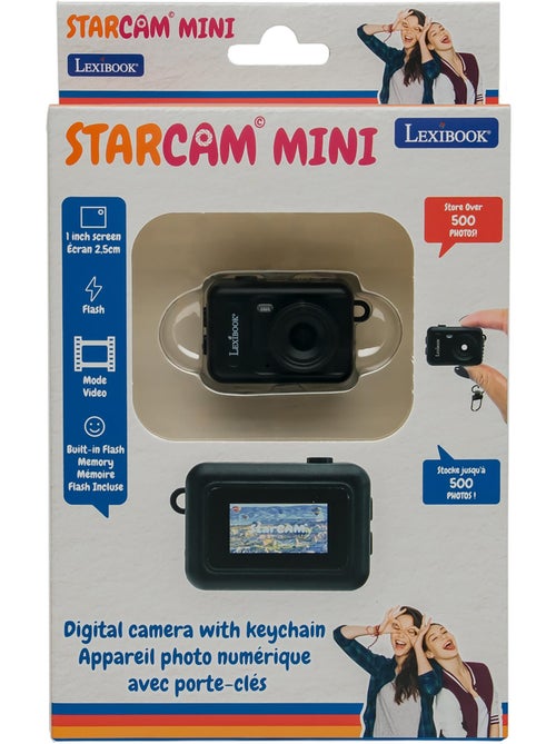Mini fotocamera digitale portachiavi Black con memoria Flash integrata - Kiabi Mini fotocamera digitale portachiavi Black con memoria Flash integrata - Kiabi