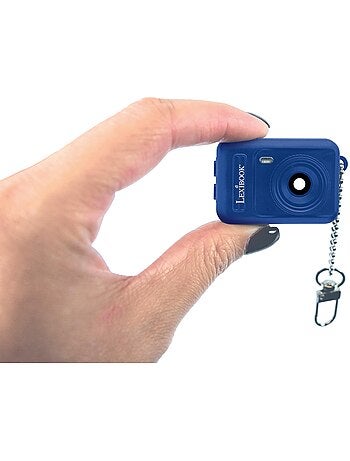 Mini fotocamera digitale portachiavi luce Blue con memoria Flash integrata