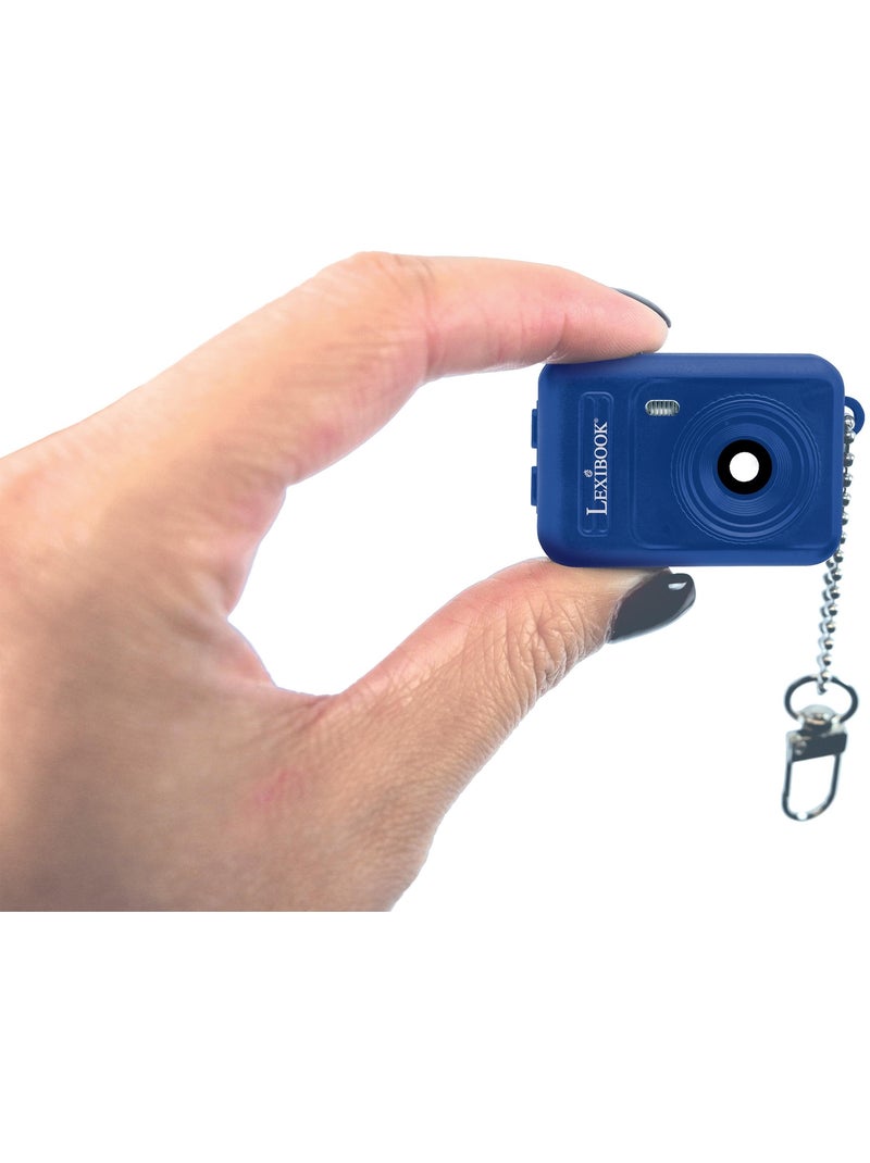 Mini fotocamera digitale portachiavi luce Blue con memoria Flash integrata Blu - Kiabi