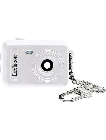 Mini fotocamera digitale portachiavi White con memoria Flash integrata