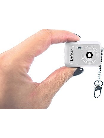 Mini fotocamera digitale portachiavi White con memoria Flash integrata
