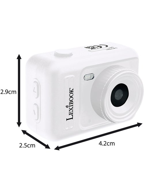Mini fotocamera digitale portachiavi White con memoria Flash integrata - Kiabi